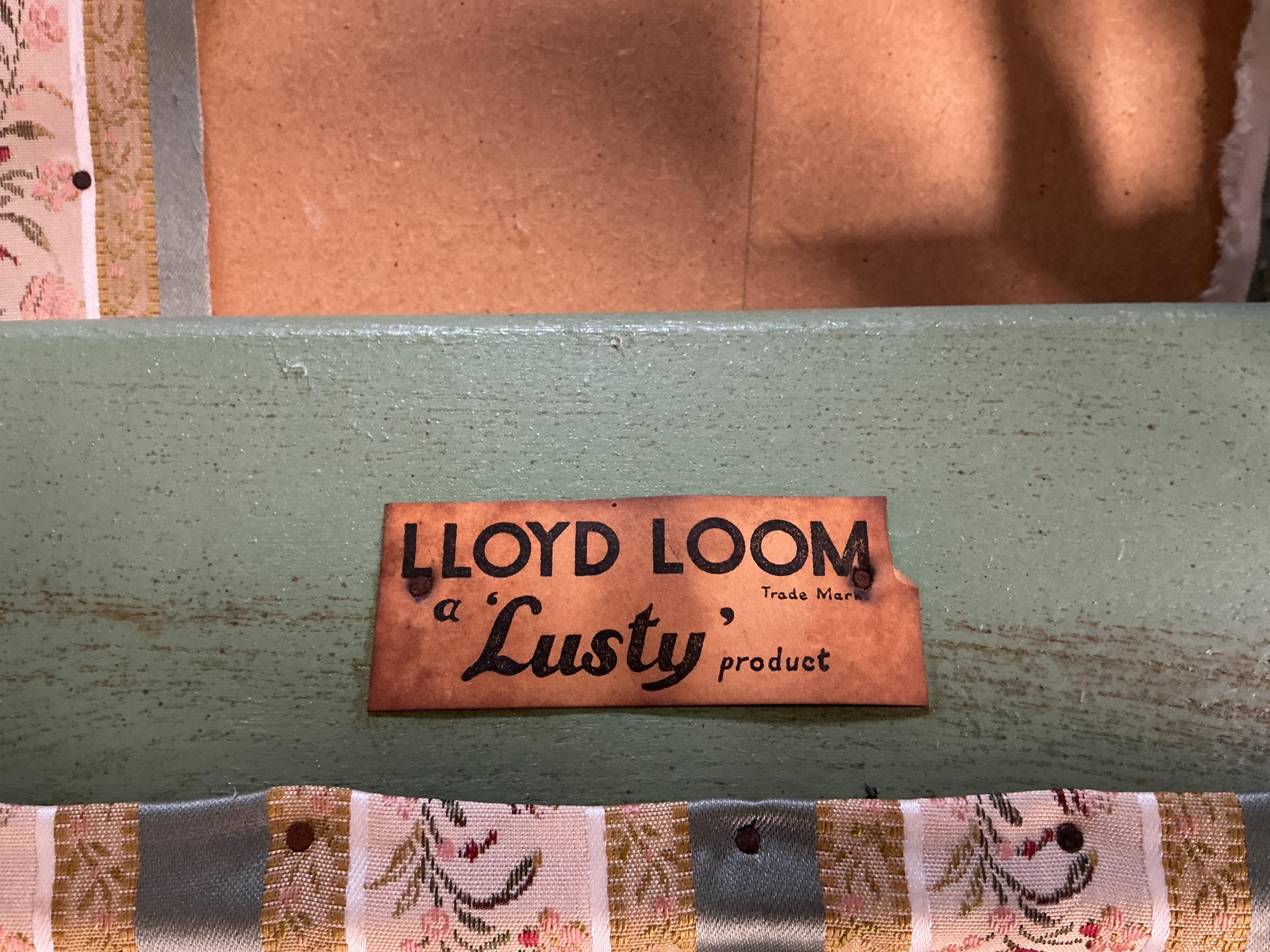A pair of Lloyd Loom chairs, width 54cm, depth 54cm, height 70cm